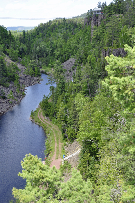 view of the zip line